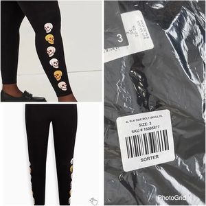 Torrid Black Skull Leggings Plus Size 3 3x 22-24 NWT
